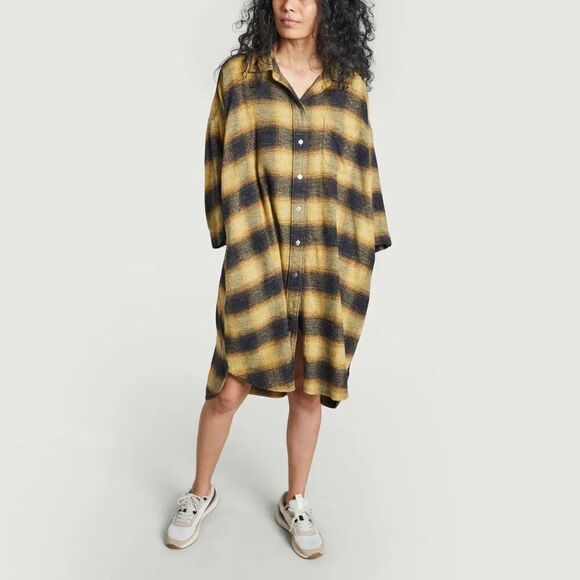 Bellerose | Gladys Shirt Dress Flannel Size 0 (Oversized, can fit size M & L) - Picture 1 of 7